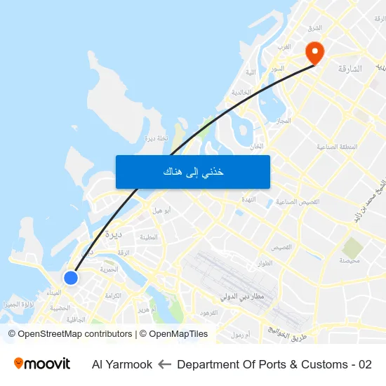 Department Of Ports & Customs - 02 to Al Yarmook map