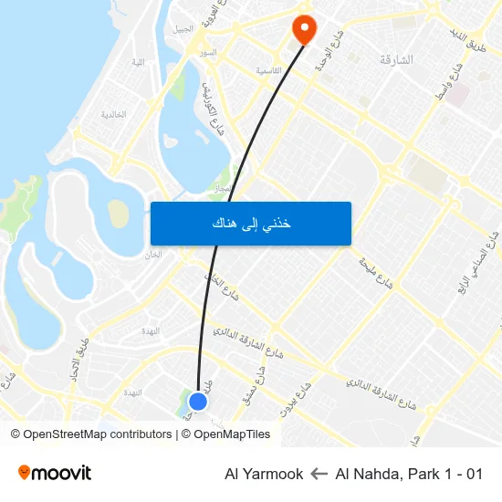 Al Nahda, Park 1 - 01 to Al Yarmook map