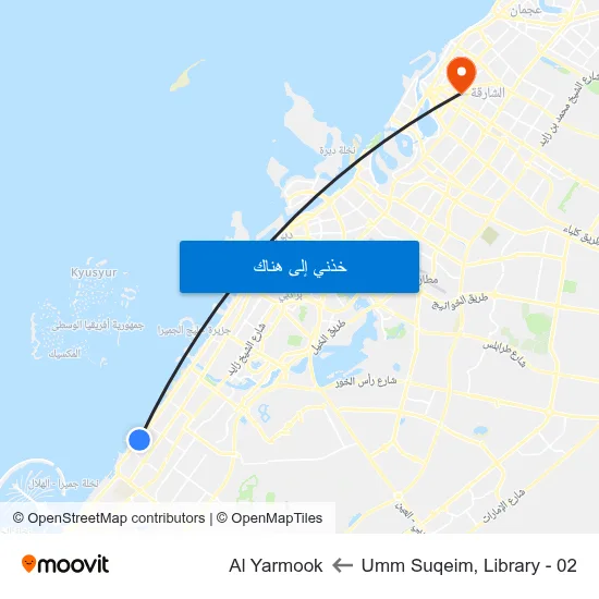 Umm Suqeim, Library - 02 to Al Yarmook map