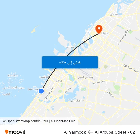 Al Arouba Street - 02 to Al Yarmook map