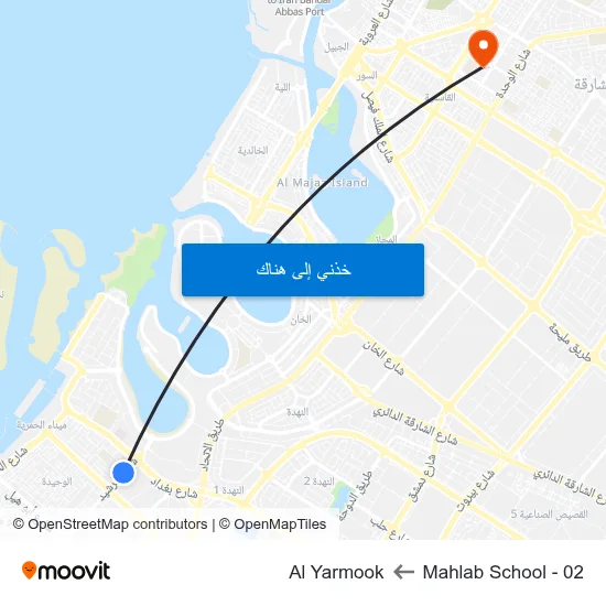 Mahlab School - 02 to Al Yarmook map