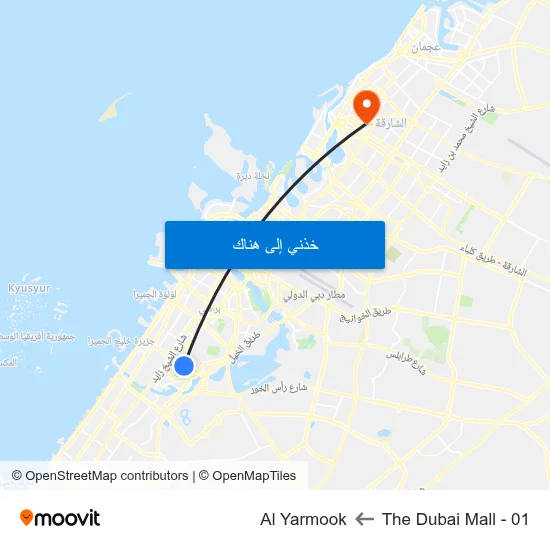 The Dubai Mall - 01 to Al Yarmook map