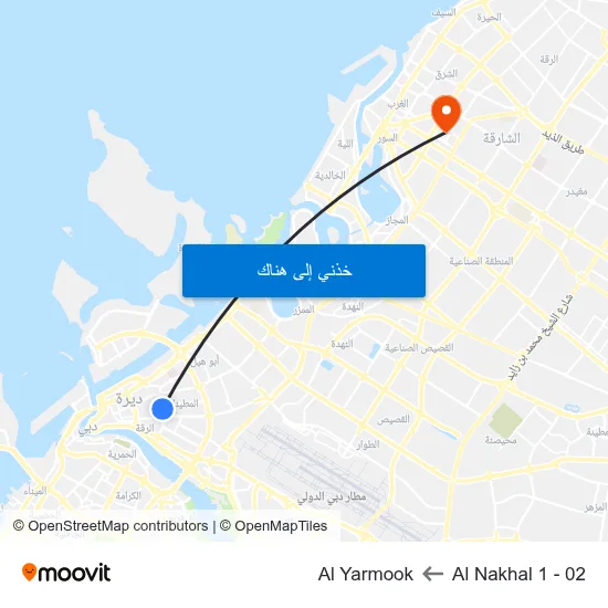 Al Nakhal 1 - 02 to Al Yarmook map