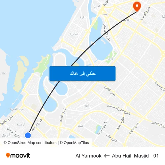 Abu Hail, Masjid - 01 to Al Yarmook map