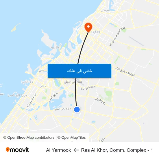 Ras Al Khor, Comm. Complex - 1 to Al Yarmook map