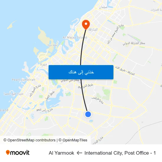 International City, Post Office - 1 to Al Yarmook map