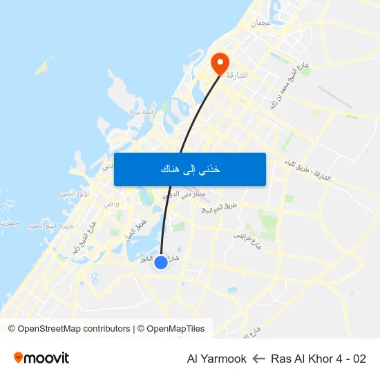Ras Al Khor 4 - 02 to Al Yarmook map
