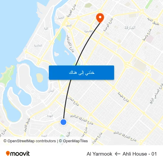 Ahli House - 01 to Al Yarmook map