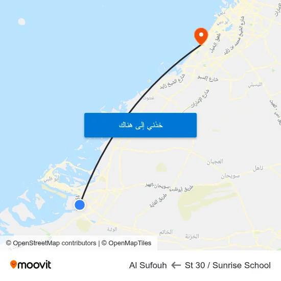 St 30 / Sunrise School to Al Sufouh map