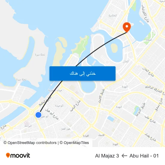 Abu Hail - 01 to Al Majaz 3 map