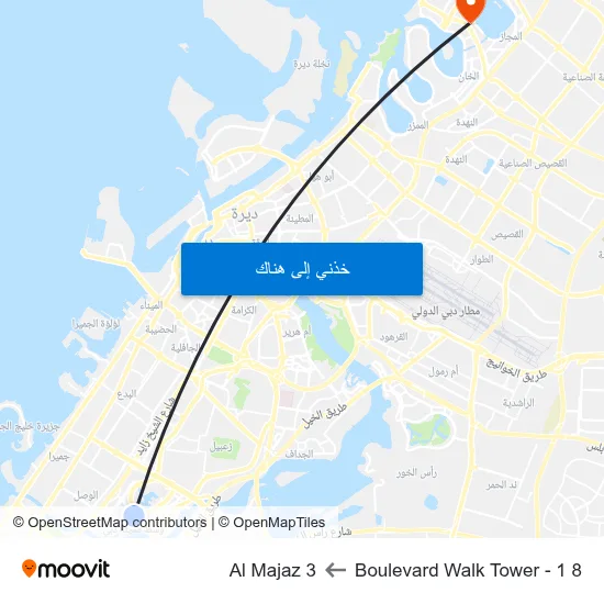 8 Boulevard Walk Tower - 1 to Al Majaz 3 map