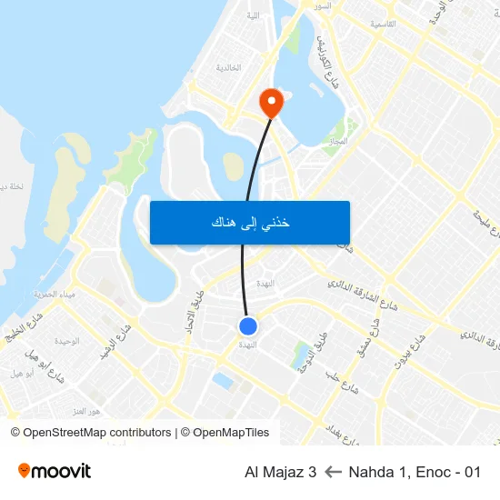 Nahda 1, Enoc - 01 to Al Majaz 3 map