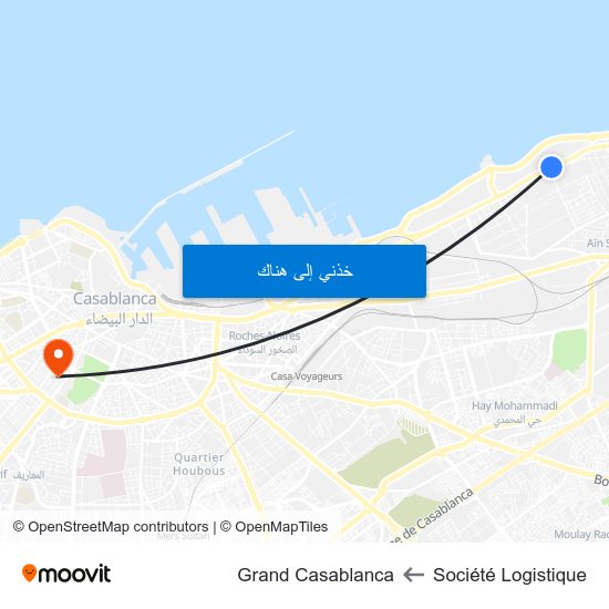 Société Logistique to Grand Casablanca map