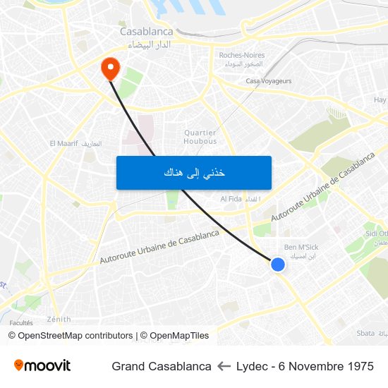 Lydec - 6 Novembre 1975 to Grand Casablanca map