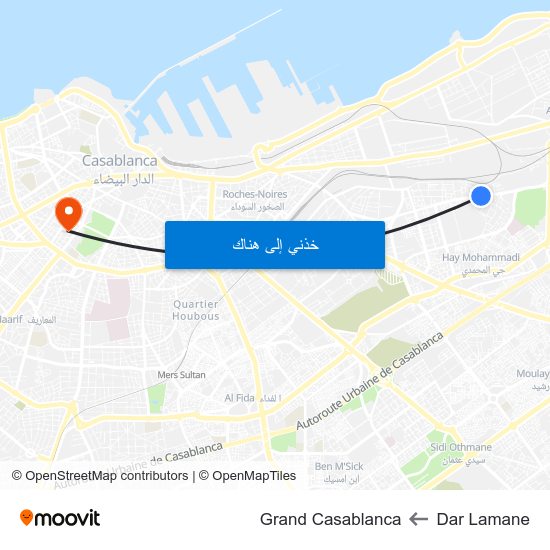Dar Lamane to Grand Casablanca map