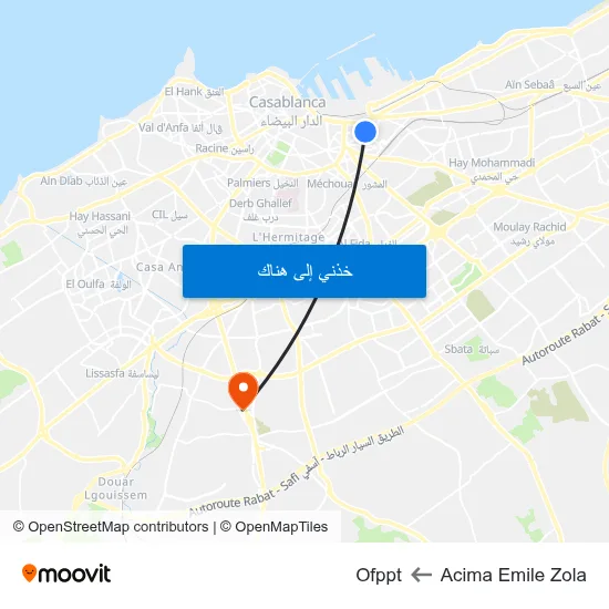Acima Emile Zola to Ofppt map