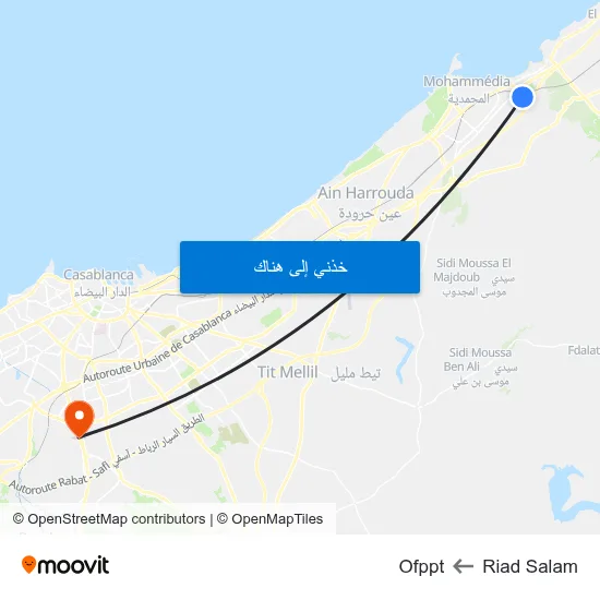 Riad Salam to Ofppt map