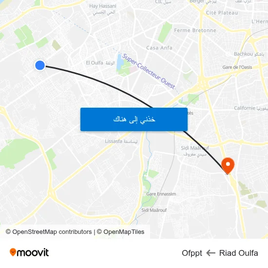 Riad Oulfa to Ofppt map