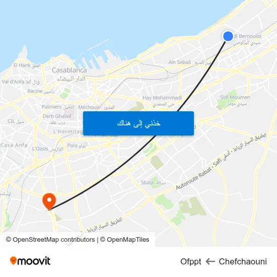 Chefchaouni to Ofppt map