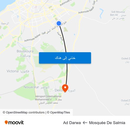 Mosquée De Salmia to Ad Darwa map