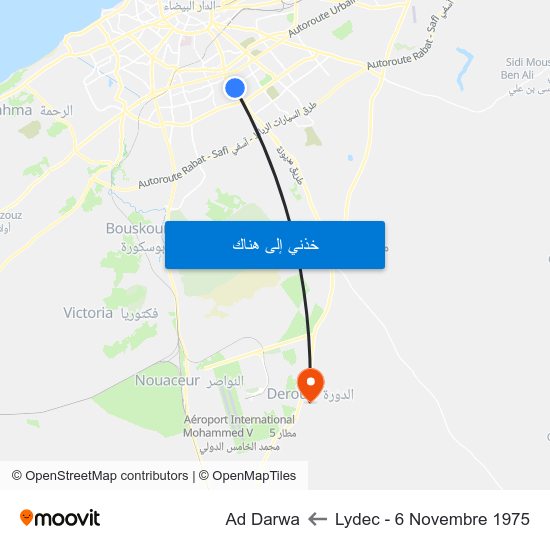 Lydec - 6 Novembre 1975 to Ad Darwa map