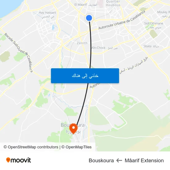 Mâarif Extension to Bouskoura map