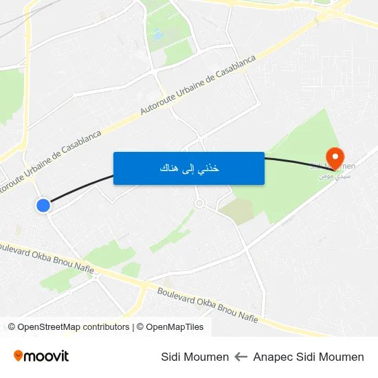Anapec Sidi Moumen to Sidi Moumen map