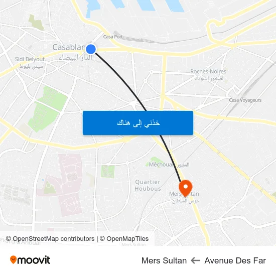 Avenue Des Far to Mers Sultan map