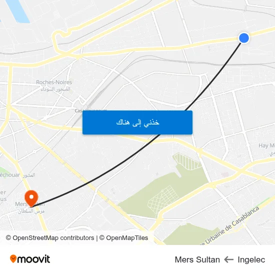 Ingelec to Mers Sultan map