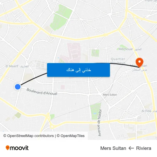 Riviera to Mers Sultan map
