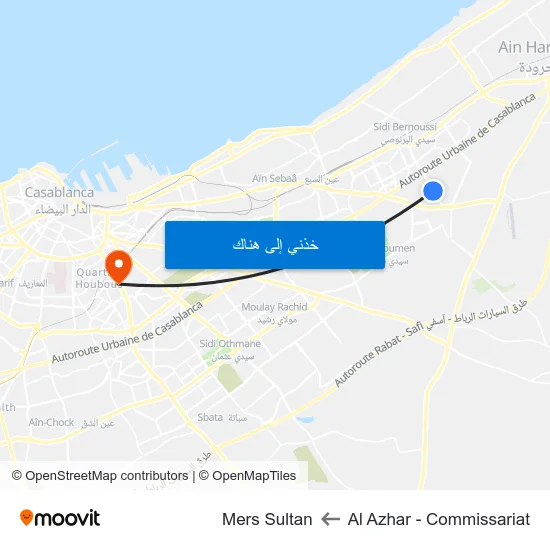Al Azhar - Commissariat to Mers Sultan map