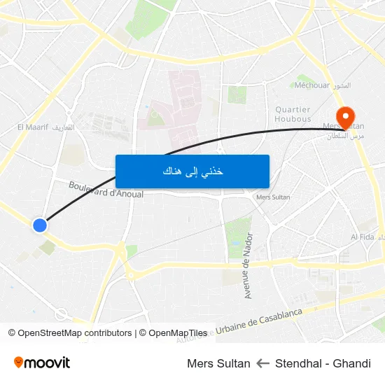 Stendhal - Ghandi to Mers Sultan map