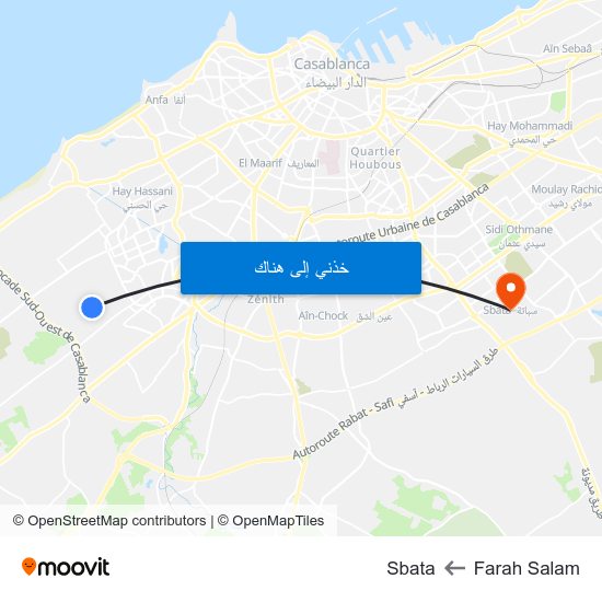 Farah Salam to Sbata map