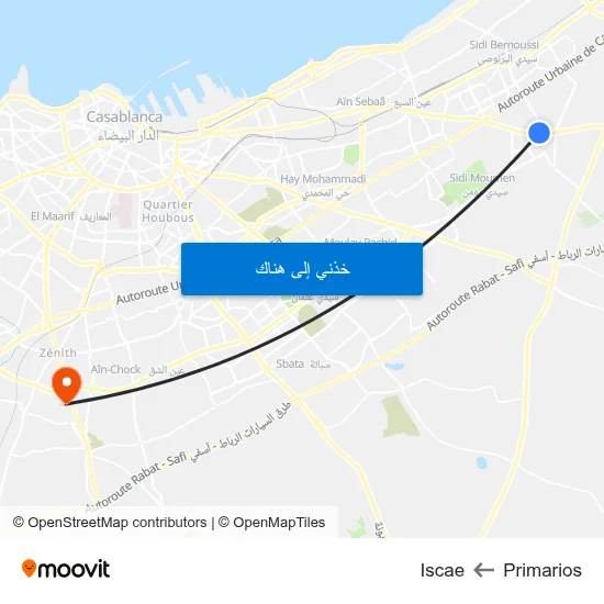 Primarios to Iscae map