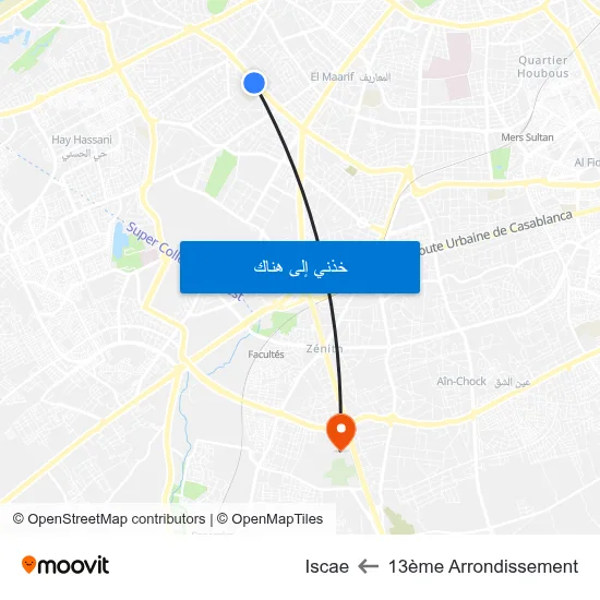 13ème Arrondissement to Iscae map