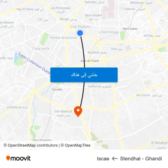 Stendhal - Ghandi to Iscae map
