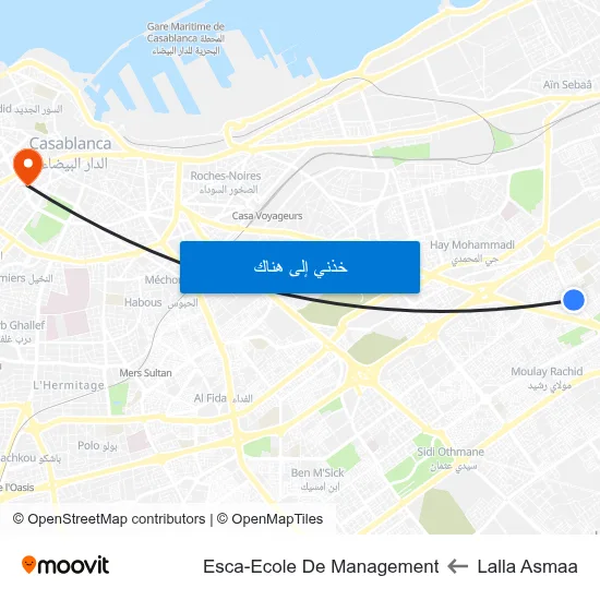 Lalla Asmaa to Esca-Ecole De Management map