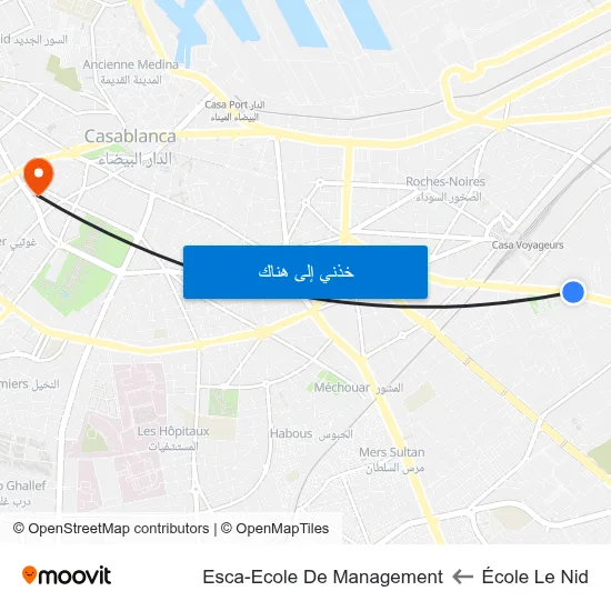 École Le Nid to Esca-Ecole De Management map