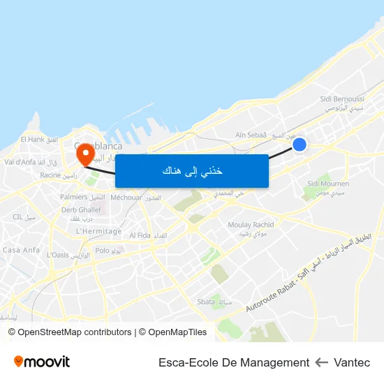 Vantec to Esca-Ecole De Management map