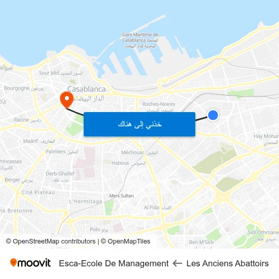 Les Anciens Abattoirs to Esca-Ecole De Management map