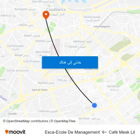 Café Mesk Lil to Esca-Ecole De Management map