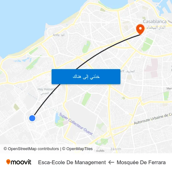 Mosquée De Ferrara to Esca-Ecole De Management map