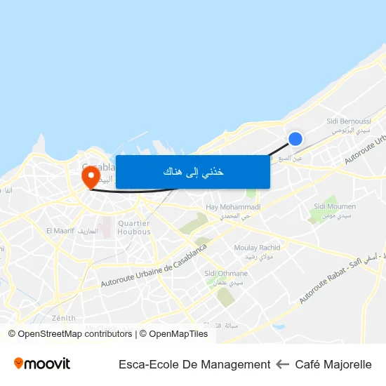 Café Majorelle to Esca-Ecole De Management map