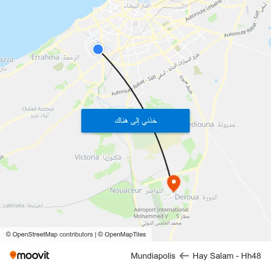 Hay Salam - Hh48 to Mundiapolis map