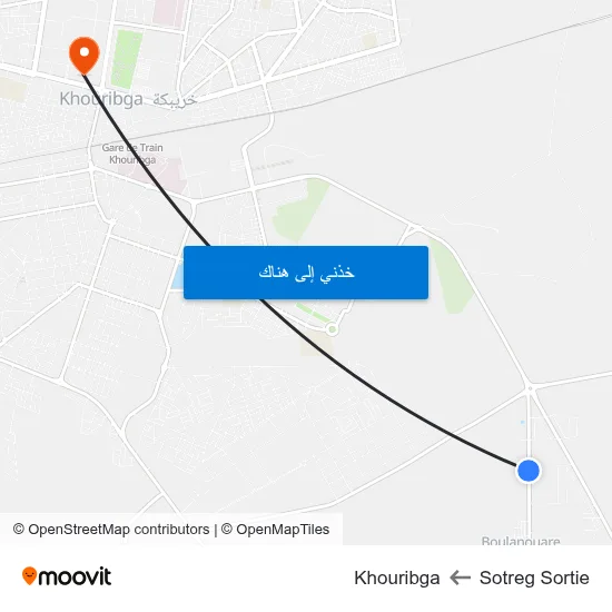 Sotreg Sortie to Khouribga map