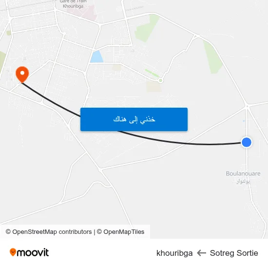 Sotreg Sortie to khouribga map