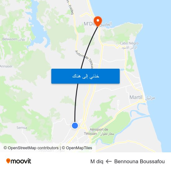 Bennouna Boussafou to M diq map
