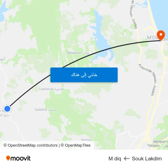 Souk Lakdim to M diq map