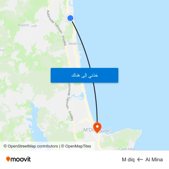 Al Mina to M diq map