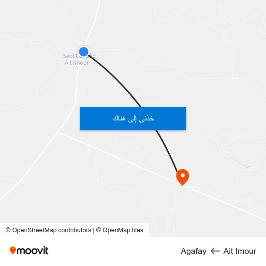 Ait Imour to Agafay map